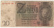 Allemagne/Billet De Banque Ancien/Allemagne/Reichsbanknote/Zwanzig Mark/20 Mark/Berlin/22 Januar 1929      BILL259 - 20 Mark