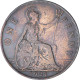 Monnaie, Grande-Bretagne, George V, Penny, 1927, TTB, Bronze, KM:826 - D. 1 Penny