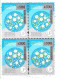 #75334 ARGENTINA 2023 NEW EMERGENCY OVERPRINTED REVALORIZADO DEFINITIVES 500 Ps UP TELECOM BLOC OF 4 MNH SCARCE - Unused Stamps