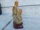 Ancienne Statue Dieu Fuxing Ou Lettré Chinois Pierre Stéatite - Arte Asiático