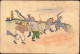 603251 | Ganzsache China 1901, Handgemalt, Boxeraufstand, Peking, Erh. 3. Fleckig | - Covers & Documents