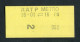 Ticket De Métro Parisien RATP - Métropolitain De Paris - 2ème Classe Années 70 - Europa