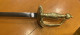 Delcampe - Épée Rococo à Poignée En Laiton. L'Europe. M1780. (C259) Tailles 73-88 Cm. - Armes Blanches