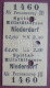 Fahrschein Für Die Fahrt Von Spittal-Millstättersee Nach Niederdorf 1909 Im  Personenzug III Klasse (K.k. Priv. Südbahn) - Monde