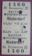 Fahrschein Für Die Fahrt Von Spittal-Millstättersee Nach Niederdorf 1909 Im  Personenzug III Klasse (K.k. Priv. Südbahn) - Welt