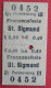 Fahrschein Von Franzensfeste Nach St. Sigmund 1910 Personenzug III Klasse Der K.k. Priv. Südbahn - Europe