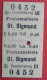 Fahrschein Von Franzensfeste Nach St. Sigmund 1910 Personenzug III Klasse Der K.k. Priv. Südbahn - Europa