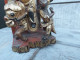 Delcampe - Ancienne Sculpture Chinoise Chine Bois Laqué Rouge Et Or - Art Asiatique