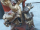 Delcampe - Ancienne Sculpture Chinoise Chine Bois Laqué Rouge Et Or - Art Asiatique