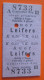 Kurzstrecken Fahrschein Für D Fahrt Von Auer Nach Leifers 1910 Im  Gemischten Zug III Klasse (K.k. Priv. Südbahn) - Europa