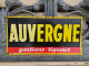 Ancienne Plaque Tôle Auvergne Gentiane Liqueur - Schnaps & Bier