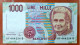 Italy 1000 Lire Unc 3 October1990 Prefix  KF---D - Sonstige & Ohne Zuordnung