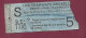 010124A - TICKET CHEMIN DE FER TRAM METRO - BELGIQUE TRAMWAYS BRUXELLES Gare De L'exposition S BT1 7752 5 C. - Europa