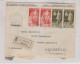 ITALY 1937 MERANO Registered  Cover To Germany - Marcophilie (Avions)