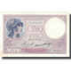 France, 5 Francs, Violet, 1933, 1933-08-10, SUP+, Fayette:3.17, KM:72e - 5 F 1917-1940 ''Violet''