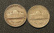 USA 5 Cent Coins, Years 41 And 46, Circulated - Autres & Non Classés