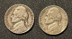 USA 5 Cent Coins, Years 41 And 46, Circulated - Sonstige & Ohne Zuordnung