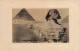 EGYPTE - Le Caire - Sphinx Et Pyramide - Chameaux - Carte Postale Ancienne - Caïro