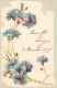 FLEURS PLANTES ET ARBRES - Des Fleurs Bleues - Colorisé - Carte Postale Ancienne - Flores