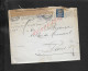 MILITARIA LETTRE CENSURE DE GENÈVE SUISSE 1919 SUR TIMBRE PERFORÉ 25 BLEU POUR PARIS RUE MIROMESNIL SANS CORESPONDANCE - Gezähnt (perforiert)