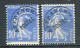 26037 FRANCE  Préo.52c° 10c. Semeuse : "T "surélevé + Normal   1932  TB - Used Stamps