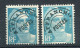 26039 FRANCE  Préo.101° 8F Marianne De Gandon : "T" Tronçoné + Normal   1949  TB - Used Stamps