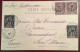 1904DAHOMEY+BÉNIN Affranchissement Mixte Type Groupe Cad OUIDAH Sur Cpa „Fille Foulah“ Via Lome/Togo (Ak - Cartas & Documentos