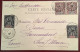 1904DAHOMEY+BÉNIN Affranchissement Mixte Type Groupe Cad OUIDAH Sur Cpa „Fille Foulah“ Via Lome/Togo (Ak - Storia Postale