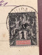 1904DAHOMEY+BÉNIN Affranchissement Mixte Type Groupe Cad OUIDAH Sur Cpa „Fille Foulah“ Via Lome/Togo (Ak - Storia Postale