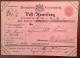 „ZORGE 1867“ (Wieda) Seltener Braunschweig Stempel Auf Postanweisung Ganzsache 1 Gr>Wolfenbüttel (Brief Walkenried Harz - Braunschweig