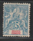 GRANDE COMORE - N°6 * (1897) 15c Bleu - Neufs