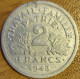 FRANCE 2 Fr Francisque 1943 Paris KM#904.1 SUP Mais Tache - 2 Francs