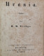 Urania. Ein Gedicht In Sechs Gesängen. - Poésie & Essais