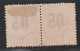 GRANDE COMORE - N°24A Obl (1912) Surcharge Espacée Tenant à Normal - Used Stamps