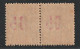 GRANDE COMORE - N°22A * (1912) Surcharge Espacée Tenant à Normal - Oblitérés