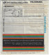 Brazil 1972 Telegram Shipped In Rio De Janeiro Authorized Advertising Of Duan Specialty Publishing Co Black Background - Lettres & Documents
