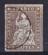 SUISSE Ca. 1855: Le ZNr. 22C Obl. CAD, Forte Cote - Gebraucht