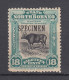 North Borneo 1909 Wild Ox 18c SPECIMEN, S.G.#175s,Scott#147,MH,OG - North Borneo (...-1963)