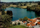 MONTAIGUT-EN-COMBRAILLE  (  PUY DE DOME )    VUE AERIENNE  .  ETANG DE MONTMAZOT - Montaigut