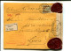 SUISSE Basel 1916 - Affranchissement Helvetia Sur Lettre Recommandée Valeur Déclarée  + Censure - Postmark Collection