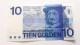 PAYS-BAS 10 GULDEN 25 AVRIL 1968 LOW SERIAL NUMBER TRES PEU CIRCULé P-91b - 10 Florín Holandés (gulden)