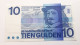 PAYS-BAS 10 GULDEN 25 AVRIL 1968 LOW SERIAL NUMBER TRES TRES PEU CIRCULé P-91b - 10 Florín Holandés (gulden)