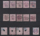 LOT De 15 TIMBRES FISCAUX D'ITALIE MARCA DA BOLLO PESI E MISURE MARCHIO 1875 - Fiscale Zegels