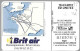 CARTE-PRIVEE-50U-EN99-GemA-BRIT AIR- V°Série N°B1B219-R°Mat-Utilisé-TBE/LUXE- - 50 Unités   