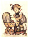 ILLUSTRATION, HUMMEL, THE FIRST OUTING, NR. 62.1215, CHILD, DOG, SIGNED, POSTCARD - Hummel