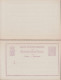 1874. LUXEMBOURG. CARTE-CORRESPONDANCE. 5 CENTIMES Double Card With Response Payee.  - JF445173 - Entiers Postaux