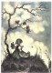 ILLUSTRATION, HUMMEL, EVENING TIDE, NR. 62.1311, CHILD, GIRL, SIGNED, POSTCARD - Hummel