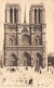 FRANCE - Paris - La Façade De Notre Dame - Carte Postale Ancienne - Notre-Dame De Paris