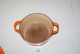 Delcampe - E2 Ancienne Casserole - Le Creuset - Ornage Vintage - Cocotte Marmitte - Cazuelas