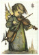 ILLUSTRATION, HUMMEL, NR. 4778, CHILD, VIOLIN, ANGEL, SIGNED, POSTCARD - Hummel